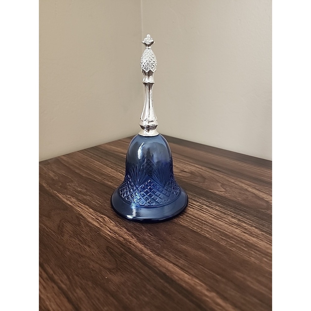 Vintage Glass Blue Bell Perfume Bottle Avon, The Original Semll Is Still Intact.
